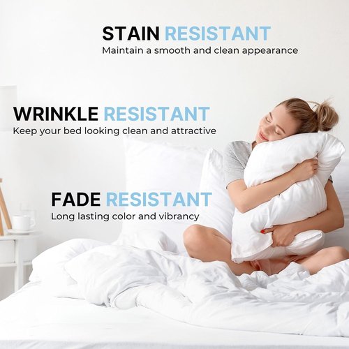 King Pillow Cases by [Brand Name] - Ultra Soft Hotel Quality Covers | Comfy, Wrinkle-Free, 4-Piece Set in Cream
