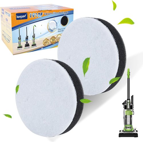KEEPOW Vacuum Filters - 2 Pack for Eureka Airspeed Compact Bagless Upright NEU100 Series