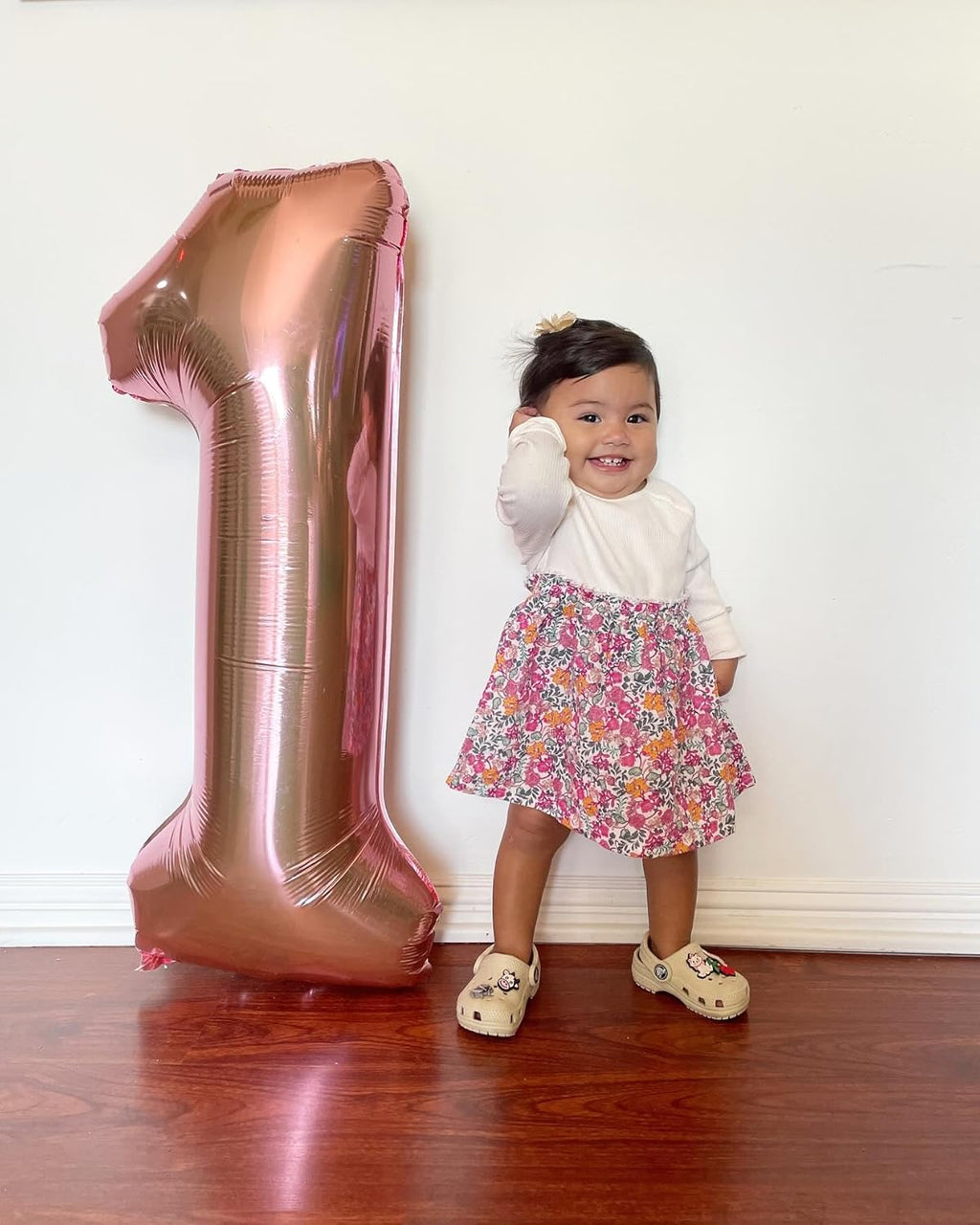 Rose Gold Number 8 Balloon - 40 Inch Birthday Decoration for Boys & Girls | Perfect 8th Birthday Party Supplies