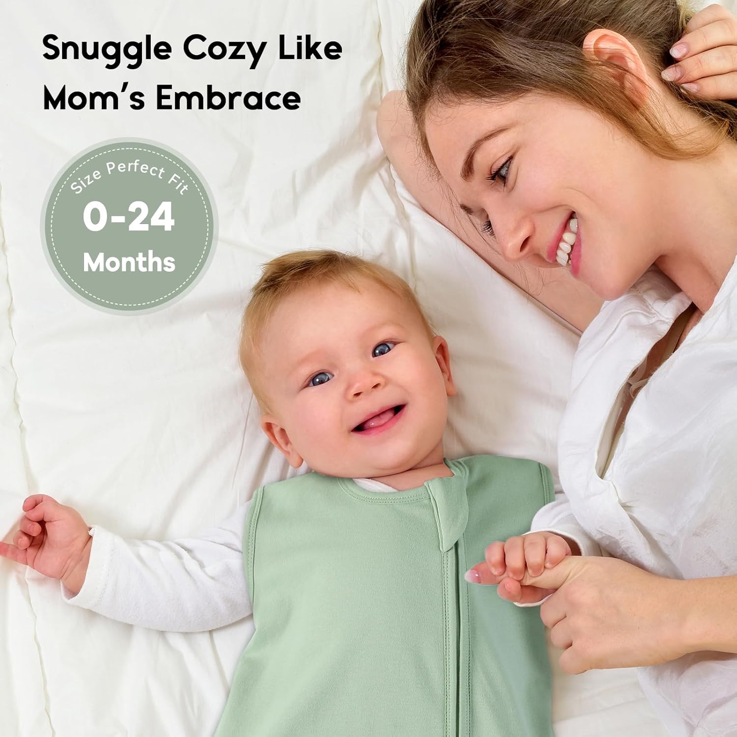 Yoofoss Baby Sleep Sack - 100% Organic Cotton Wearable Blanket | 6-12 Months, 2-Pack, TOG 1.0