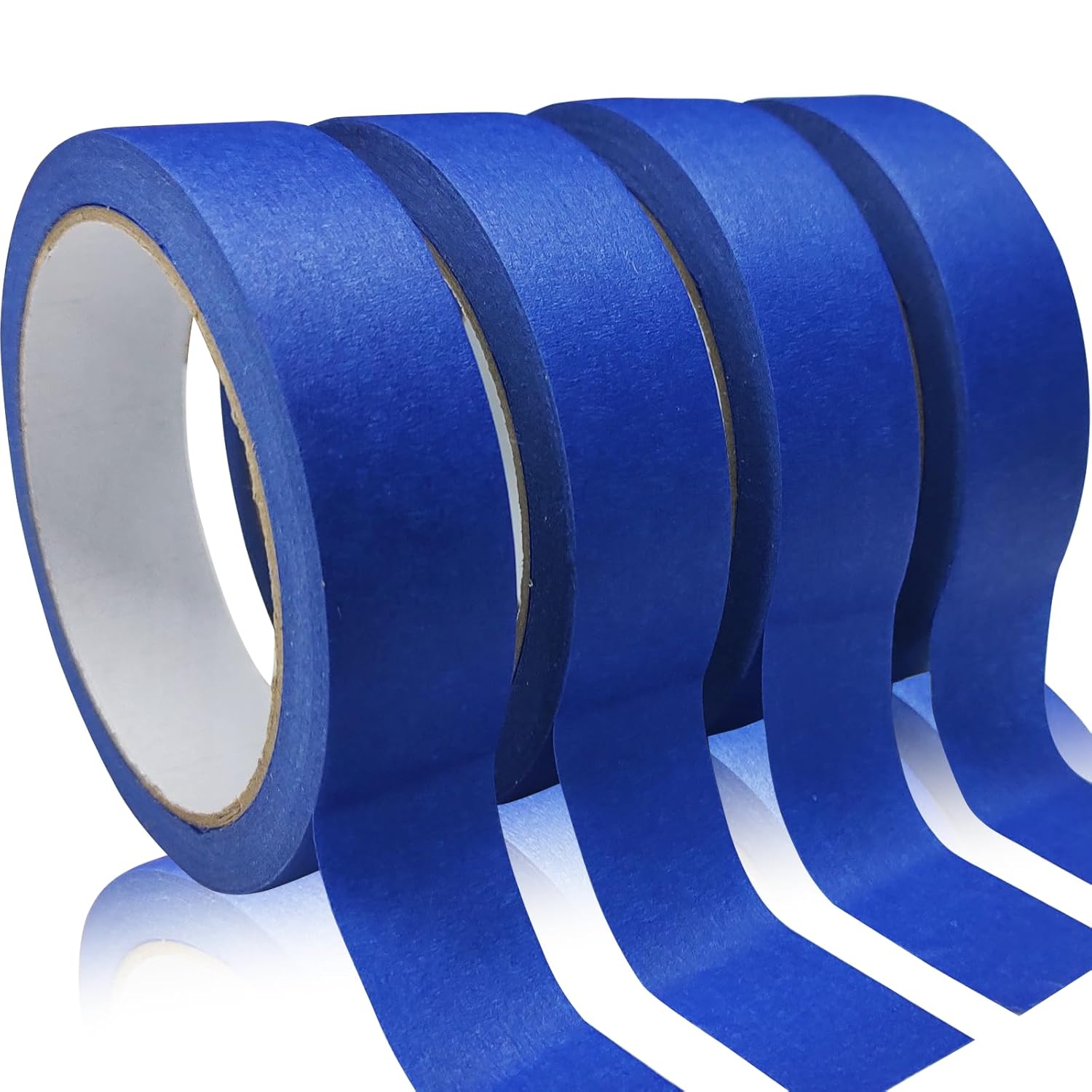 Premium Painters Tape by 4 Rolls - Blue Masking Tape for Easy Removal & No Residue | 88 Yards