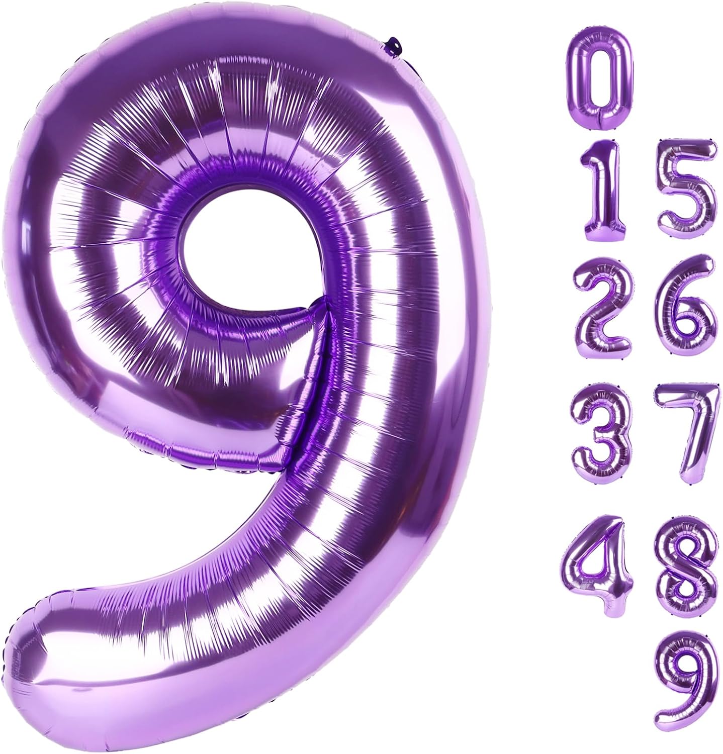 Purple 40-Inch Number 9 Balloon by [Brand Name] - Perfect for Birthday Parties, Weddings & Graduations