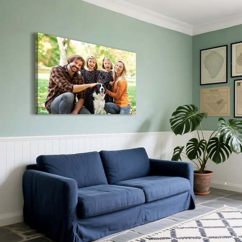 Custom Canvas Prints by [Brand Name] - Personalized Photo Wall Art for Weddings, Family & Pets | 24x18 Wrapped Frame