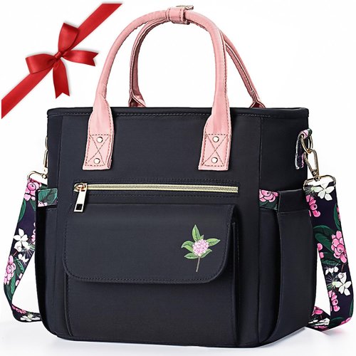 GLORIEROO Deluxe Insulated Lunch Box Bag Women - Leakproof Waterproof Cooler with Multi Pockets Removable Strap for Work Picnic - Teacher Mothers Day Christmas Birthday Gifts