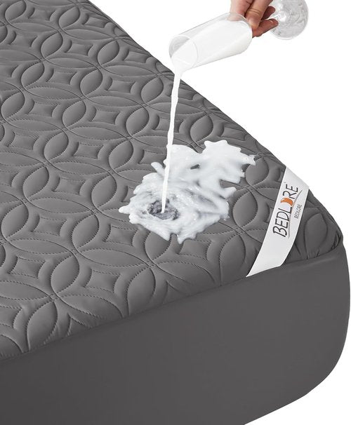 BEDLORE Queen Mattress Topper & Protector Set - Ultimate Comfort & Support for Better Sleep