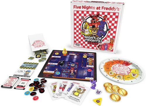 Funko Games Five Nights at Freddy's Night of Frights Board Game - Includes 4 Sculpted Figures | 2-4 Players, Ages 8+