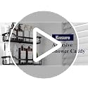 Black Shower Caddy Adhesive Storage Shelf 2-Pack Stainless Steel
