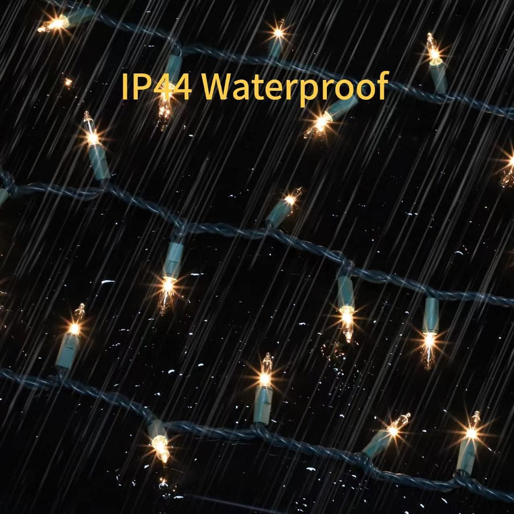 Skiennix Mini String Lights - 100 Clear Incandescent Bulbs for Indoor Christmas & Party Decor