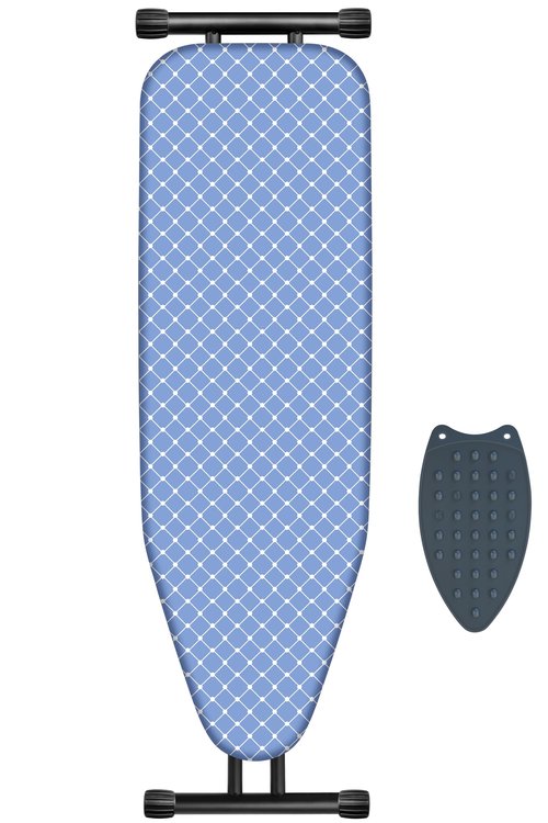 Deegureet Ironing Board, Compact and Space Saver,Size 43 x 13 Ironing Board with Extra Thick Heavy Duty Padded, Stable Structure,Easy to Fold Blue