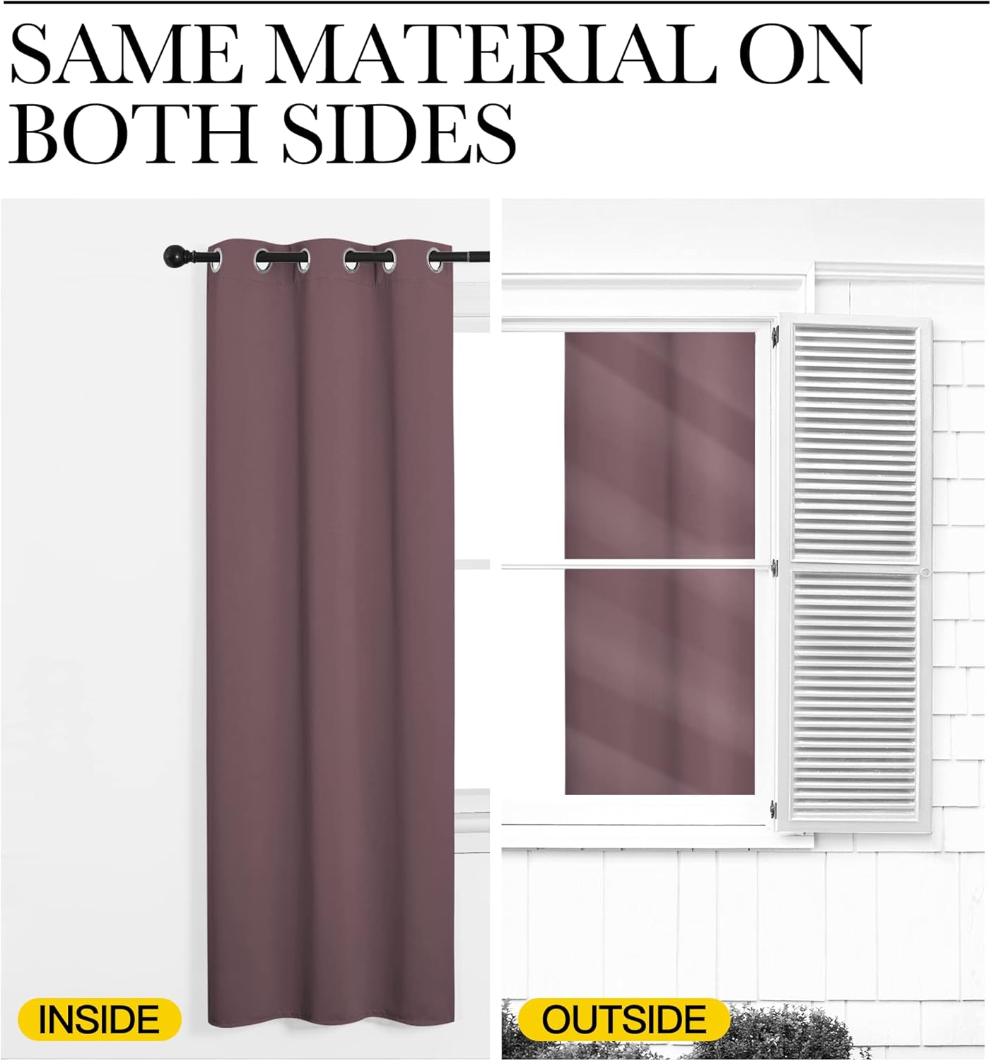 NICETOWN Blackout Curtains - 120" Long, 55" Wide | Sound Reducing, Heat & Cold Blocking Panels for Modern Decor