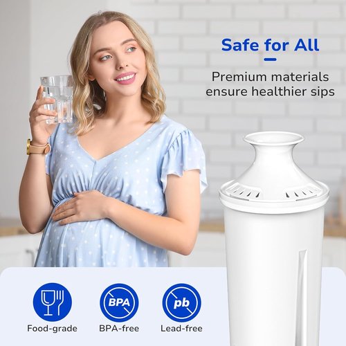 Fil-Fresh Water Filter Replacements - 3-Pack for Brita Pitchers | NSF Certified, BPA Free, Lasts 40 Gallons