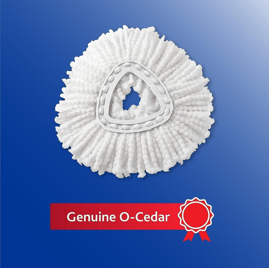 O-Cedar EasyWring Spin Mop Head Refill - 3 Pack for Effortless Cleaning & Shine