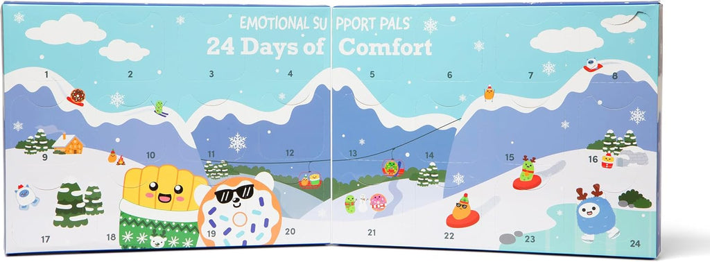 Relatable Emotional Support Advent Calendar - 24 Mini Plush Toys & Ornaments | Fun Countdown Gift for All Ages