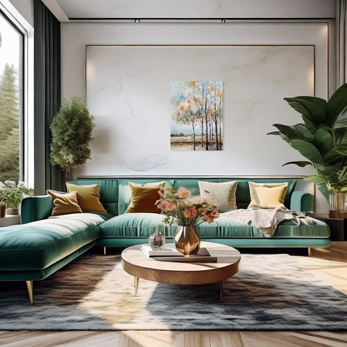 NdcSkyArt Tree Paintings - Abstract Forest Canvas Wall Art for Modern Living Room, Bedroom, and Bathroom Décor
