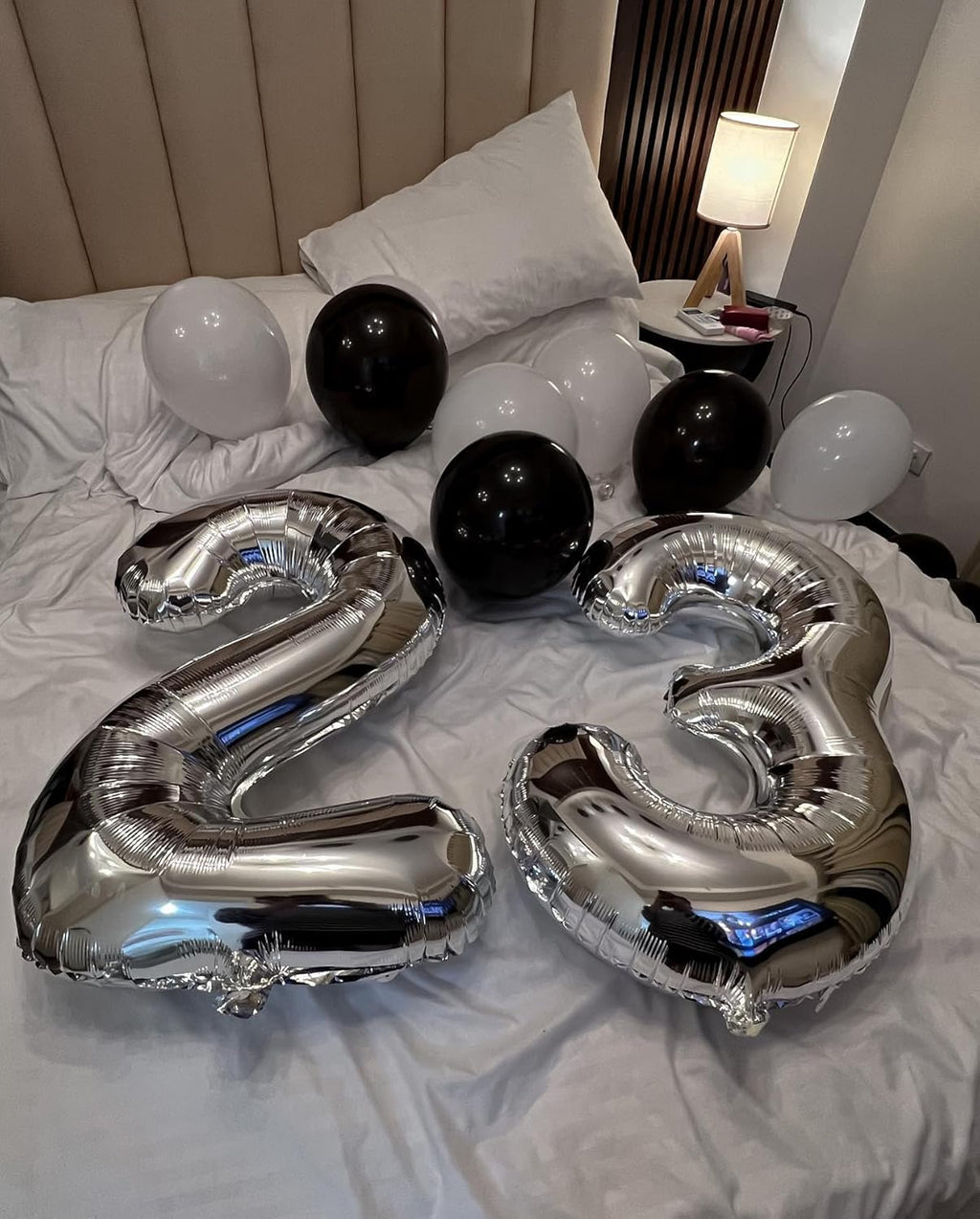 Silver Number 13 Balloon - 40 Inch Giant Foil Balloon for 13th Birthday Party Decorations