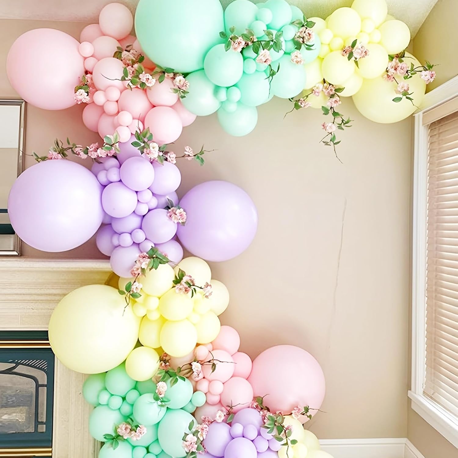 Voircoloria Pastel Balloons - 66-Pack 12-Inch Macaron Latex Party Balloons for Celebrations