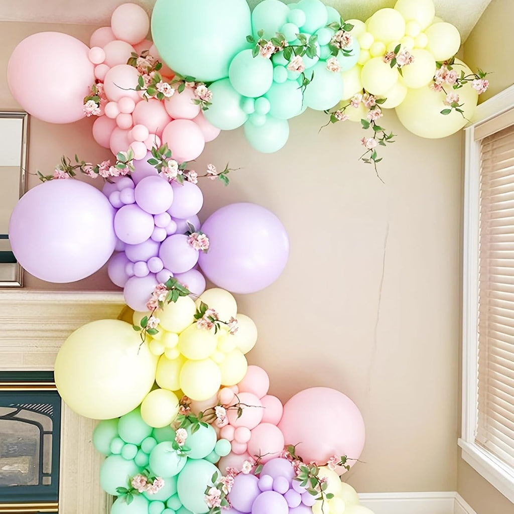 Voircoloria Mint Green Balloons - 12-Inch Pastel Latex Balloons | 66-Pack for Graduation, Weddings & Parties