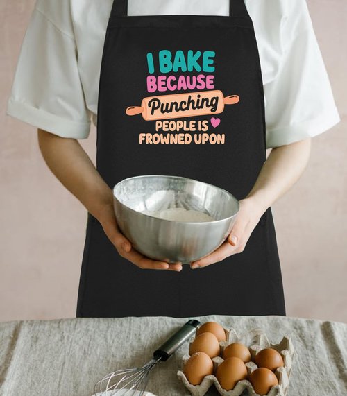 Funny Aprons for Women with Pockets, Womens Aprons for Cooking Cute Chef Baking Kitchen, Baker Gifts for Mom Wife Birthday Christmas Thanksgiving Mothers Day