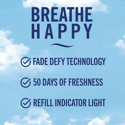 Febreze Plug-In Air Freshener - Linen & Sky Scent Odor Eliminator | 1 Warmer + 2 Oil Refills