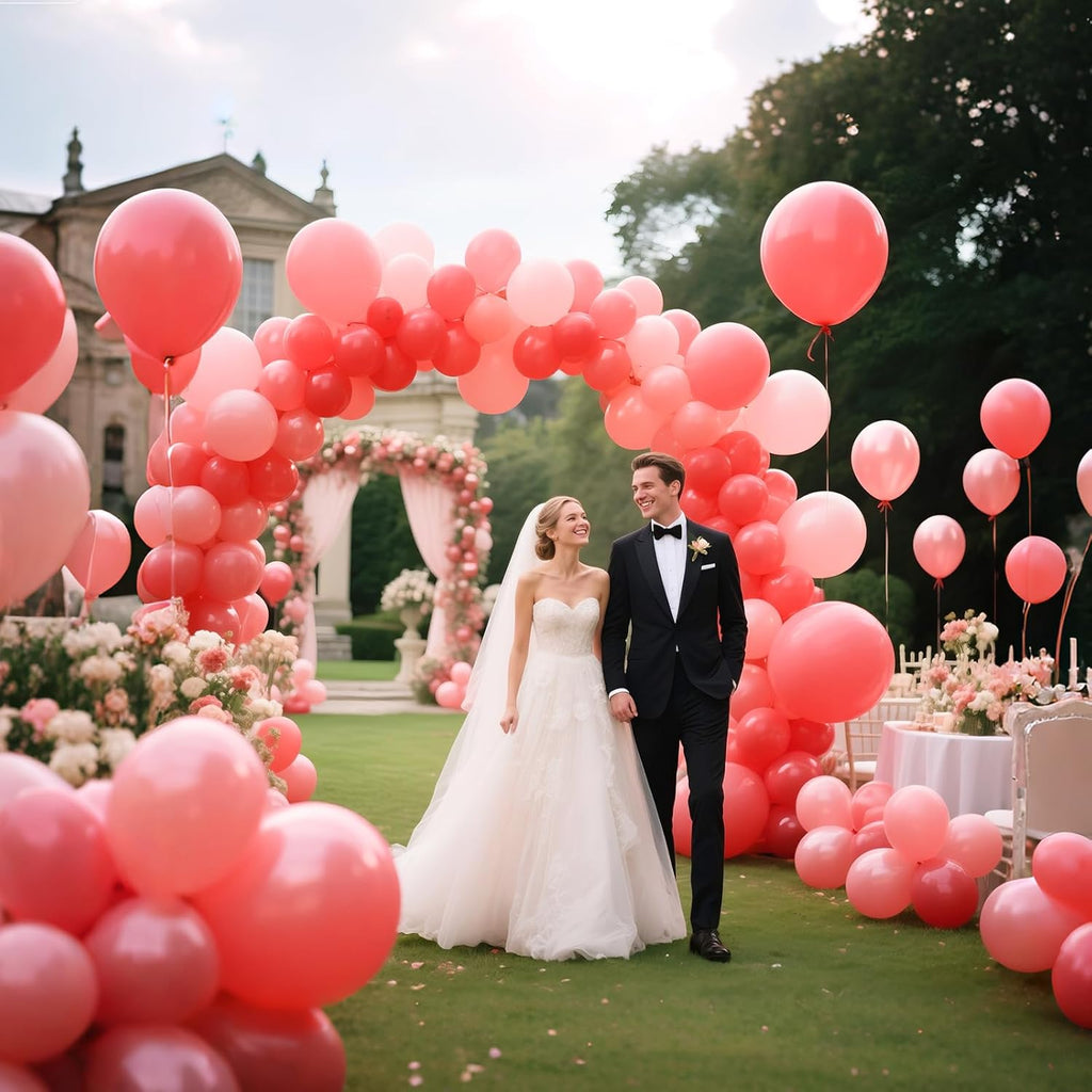 Pastel Red Latex Balloons by [Brand Name] - 110pcs 12-Inch Balloons for Birthday Party & Baby Shower