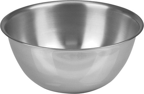 Fox Run Large Stainless Steel Mixing Bowl - 6.25 Quart | Durable Metallic Design, 11.75 x 5.5 Inches