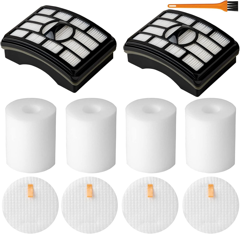 Shark NV500 Vacuum Filter Replacement - 2 HEPA & 4 Foam Filters for Rotator Pro Lift-Away NV501-NV552