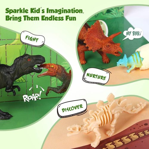 D-FantiX Dinosaur Advent Calendar 2025 - 24-Day Countdown Christmas Gift for Kids Ages 3-6
