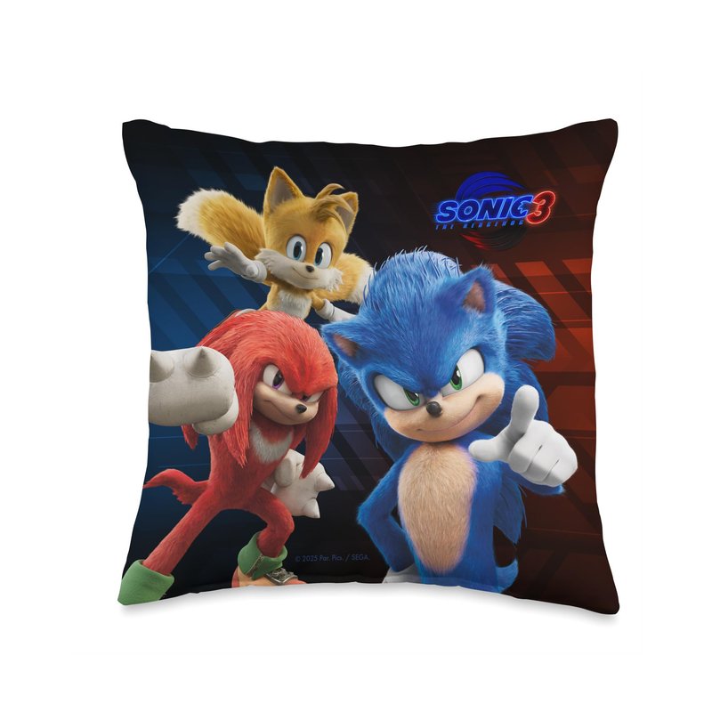Sonic The Hedgehog 3 - Heroes Throw Pillow