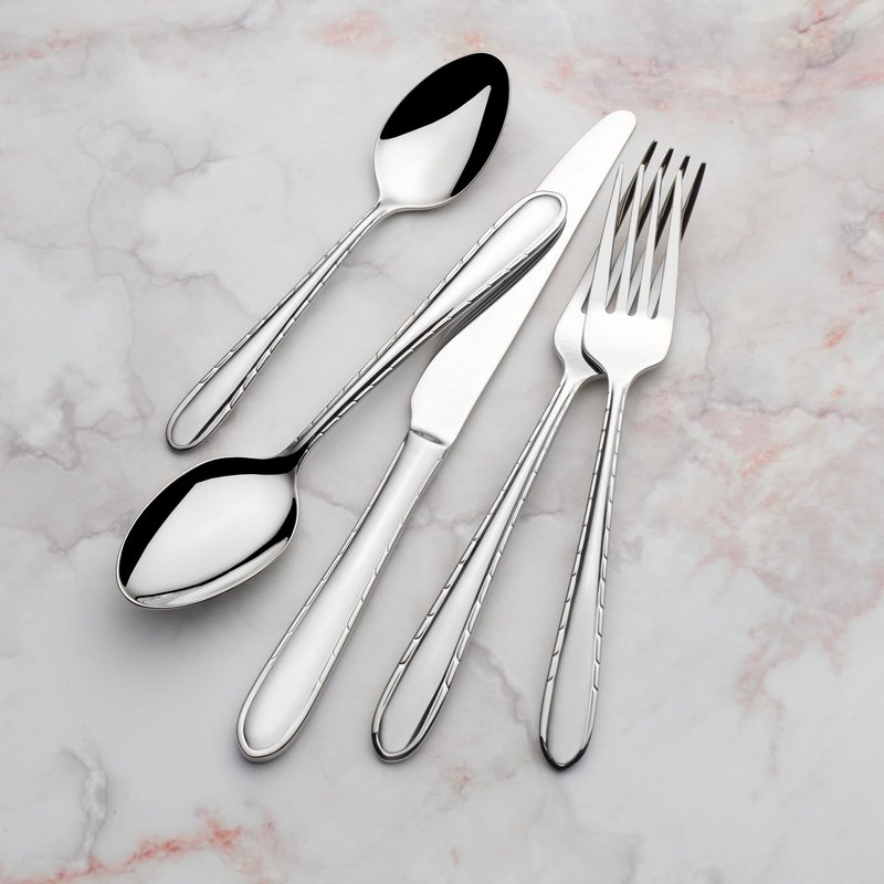 Mikasa Arturo 18/10 20 Piece Stainless Steel Flatware Set, Service For 4