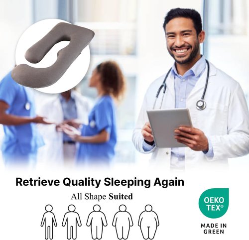 Allopera Pregnancy Pillow - Full Body Maternity Support 57 Inch with Removable Cooling Cover | Ideal for Pregnant Women