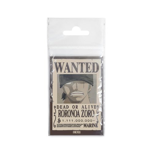 ABYstyle One Piece Wanted Poster Magnet Roronoa Zoro Design 3.1"x2.1" Marine Theme Refrigerator Home & Kitchen Decoration Merch