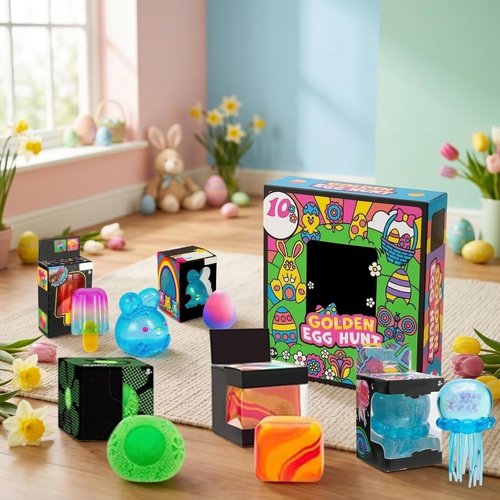 Golden Egg Treasure Hunt Set by [Brand Name] - 10-Piece Easter Mystery Gifts for Family & Friends