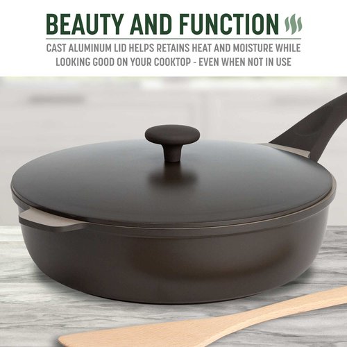 Goodful All-in-One Pan, Multilayer Nonstick, High-Performance Cast Construction, Multipurpose Design Replaces Multiple Pots and Pans, Dishwasher Safe Cookware, 11-Inch, 4.4-Quart Capacity, Graphite