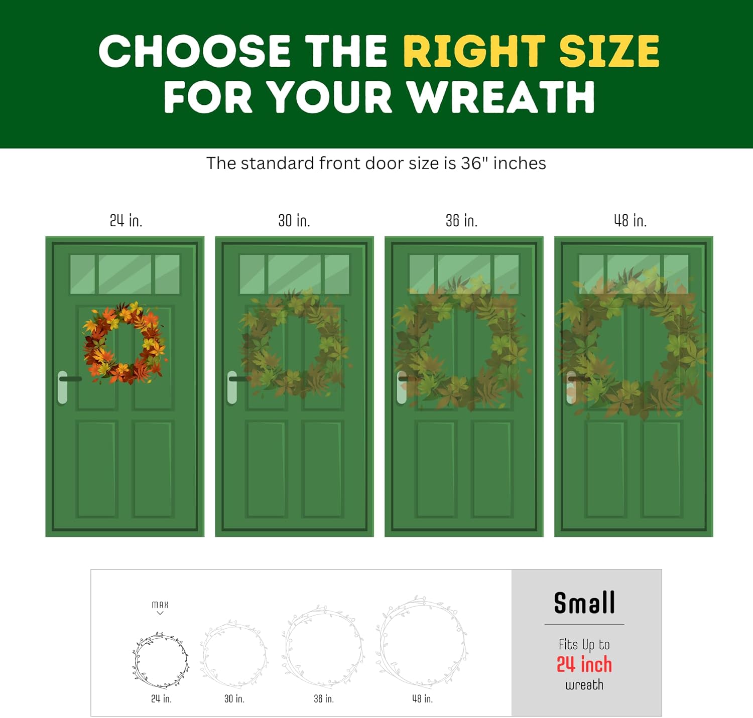 Primode Christmas Wreath Storage Bag 24" - Durable 600D Oxford Container with Clear Window for Easy Holiday Storage