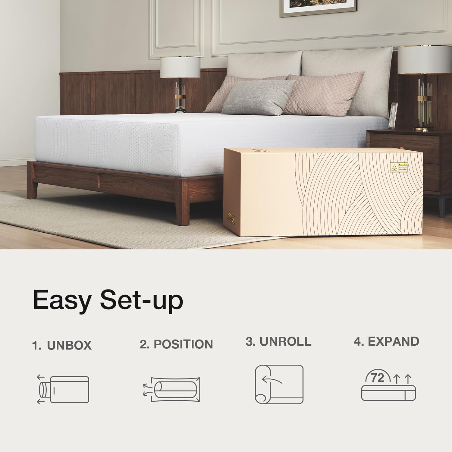 Novilla 14-Inch Twin Memory Foam Mattress - Cooling Gel Foam for Pressure Relief & Comfort