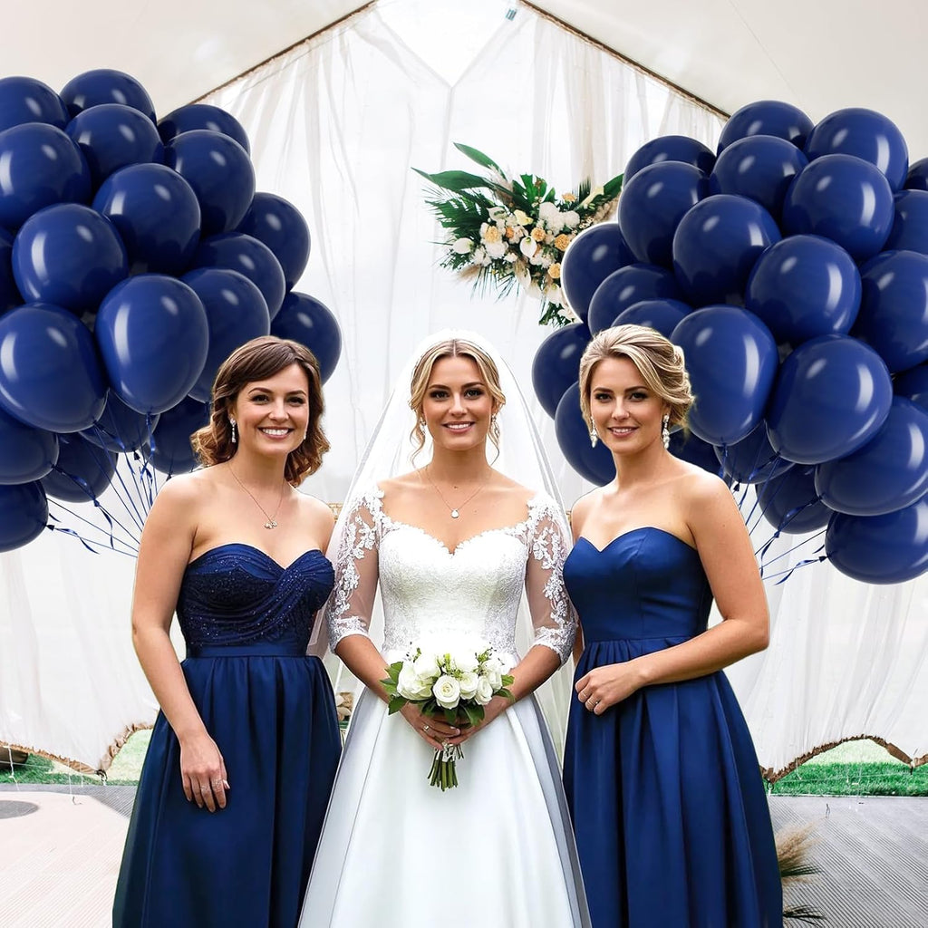 Navy Blue Balloons | 12-Inch Latex Balloons - 50-Pack for Graduation, Wedding & Birthday Decor