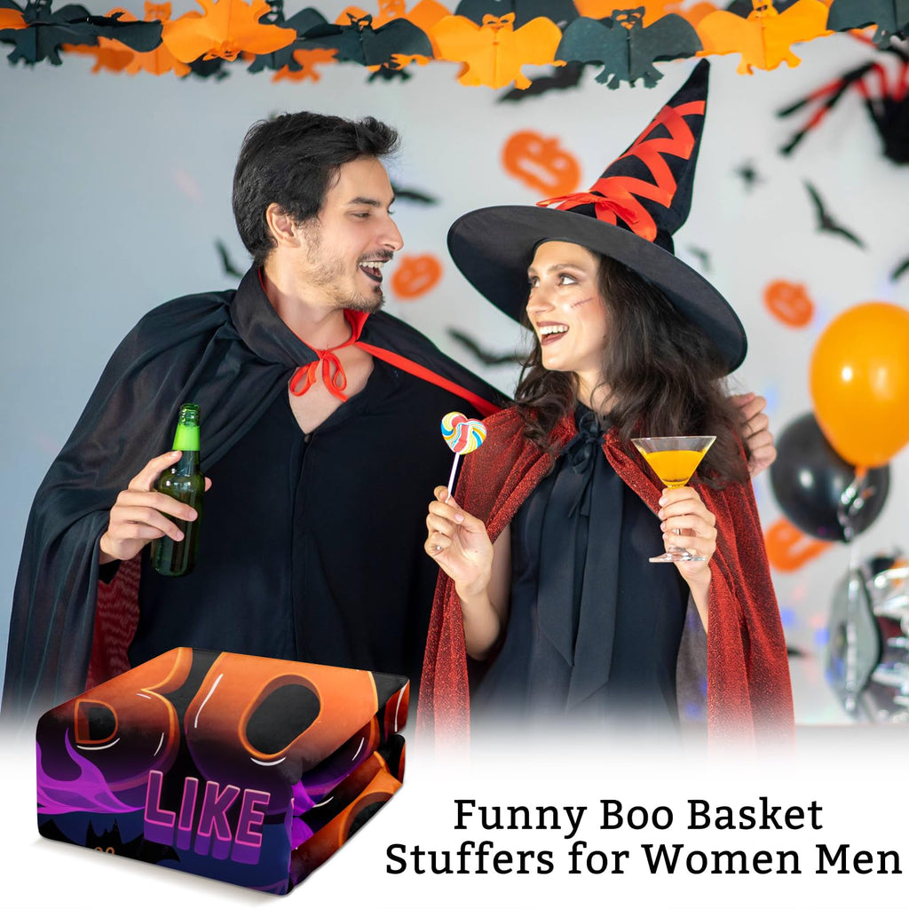 Christmas Ghost Gifts for Women Men, Ghosted Blankets and Throws, Anniversary Day Gifts for Husband Wife, Christmas Party Decorations, Soft Flannel Pumpkin Horror Blanket for Bed Couch 50" X 60"