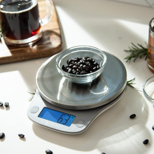 Etekcity Digital Food Kitchen Scale - Accurate Ounces & Grams for Cooking, Baking, Meal Prep | 11lb/5kg, Stainless Steel