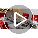 FOIMAS Red Christmas Santa Hat Chair Covers Pack of 4 - Holiday Dining Decor
