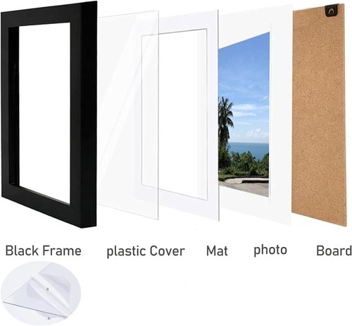 Black 11x14 Picture Frame by [Brand Name] - Versatile Display for 8x10 Photos with Mat or 11x14 Without Mat