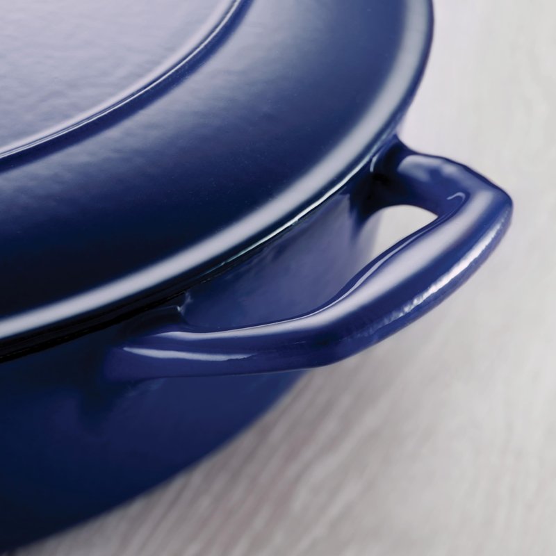 Tramontina Bestow Enameled Cast Iron Skillet with Lid, 12-inch Frying Pan, Sunrise