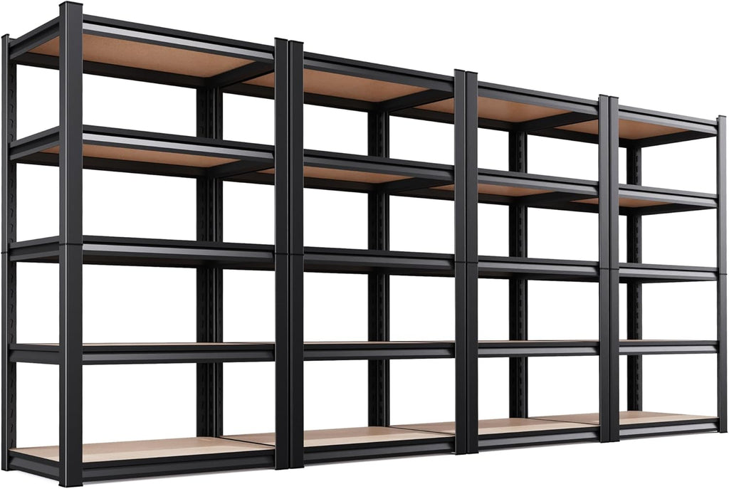 Regine Switzerland 5-Tier Garage Shelving Unit - Adjustable Heavy-Duty Metal Storage Rack, 71"H x 32"W x 14"D