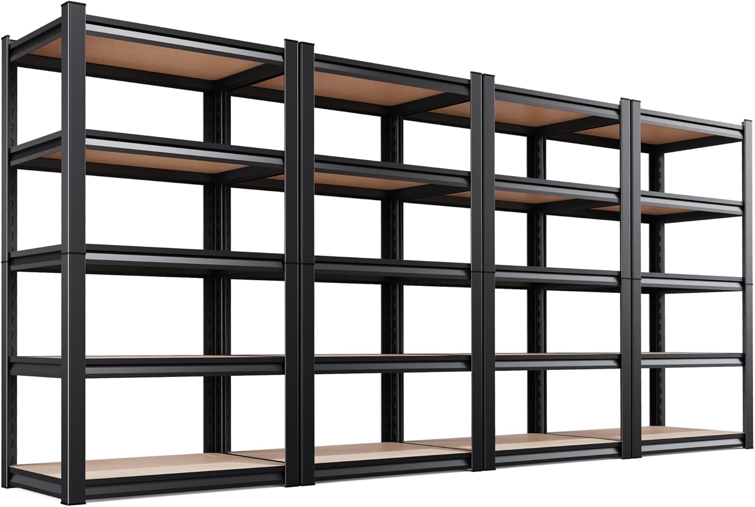 Regine Switzerland 5-Tier Garage Shelving Unit - Adjustable Heavy-Duty Metal Storage Rack, 71"H x 32"W x 14"D
