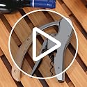 Rabbit Wine Opener with Wooden Handle & Foil Cutter – Lever-Style Corkscrew for Bar & Home Use