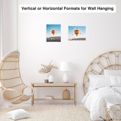 8.3x11.7 A4 Picture Frame by [Brand Name] - White Wall & Tabletop Display | Shatter-Resistant Plexiglass