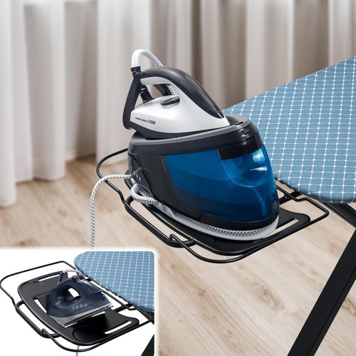 Duwee Deluxe Ironing Board - Full Size 17"x46" with Steam Iron Rest & Heat Resistant Cover