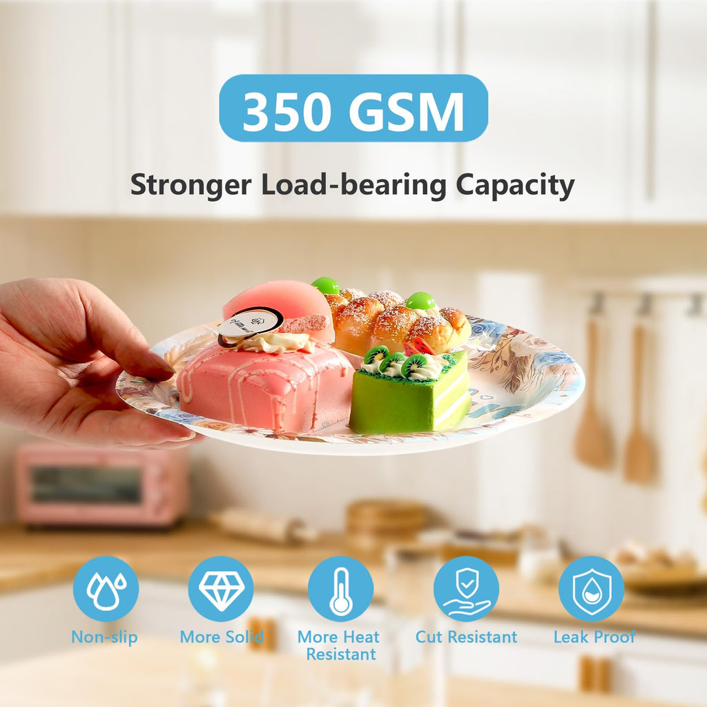 200Pcs Fall Little Pumpkin Baby Shower Decorations Blue Pumpkin Plates and Napkins A Little Pumpkin is on The Way Boho Floral Tableware Set for Boy Baby Shower Fall Thanksgiving Party Supplies Serve50