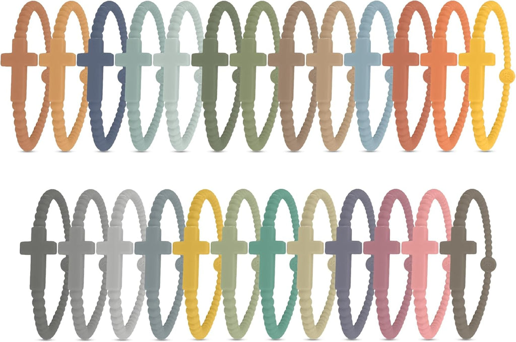 Ryan & Rose Jesus Bracelet - Stylish Cross Silicone Design for Comfort and Faith
