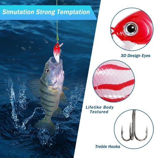 Fishing Advent Calendar 2025 - 24 Days of Bait Surprises with Bionic Lures & Crankbaits | Perfect Christmas Gift for Men & Boys