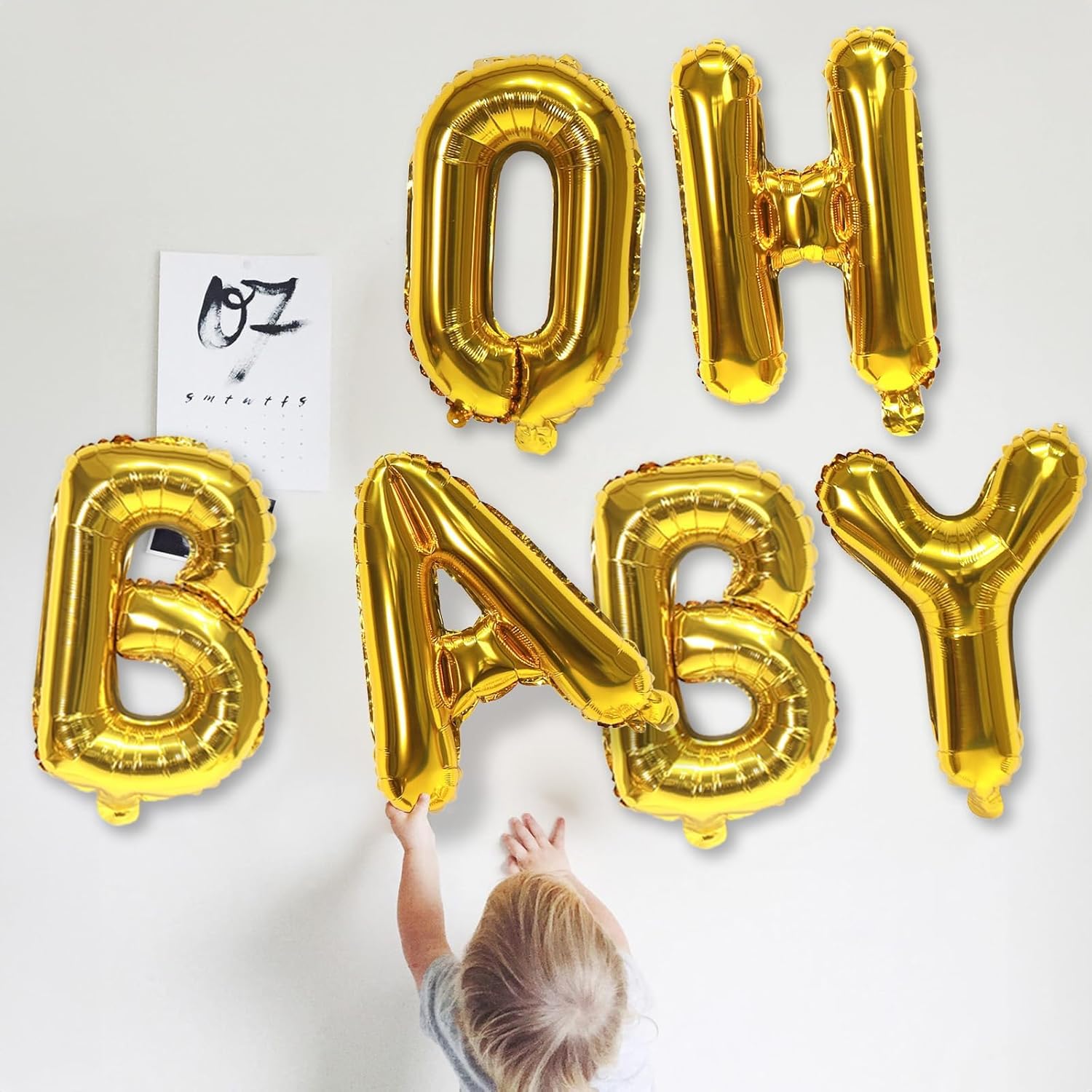 Skiennix 40-Inch Giant Alphabet Balloons - Customizable Gold Letters for Birthday Party Decor